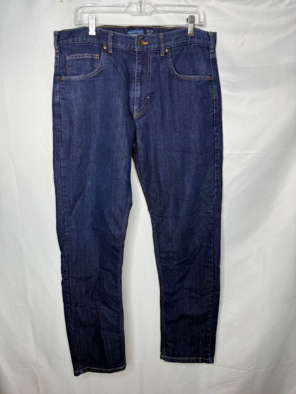 Patagonia Mens Blue Jeans Size 35x32 Organic Cotton Denim Straight Fit